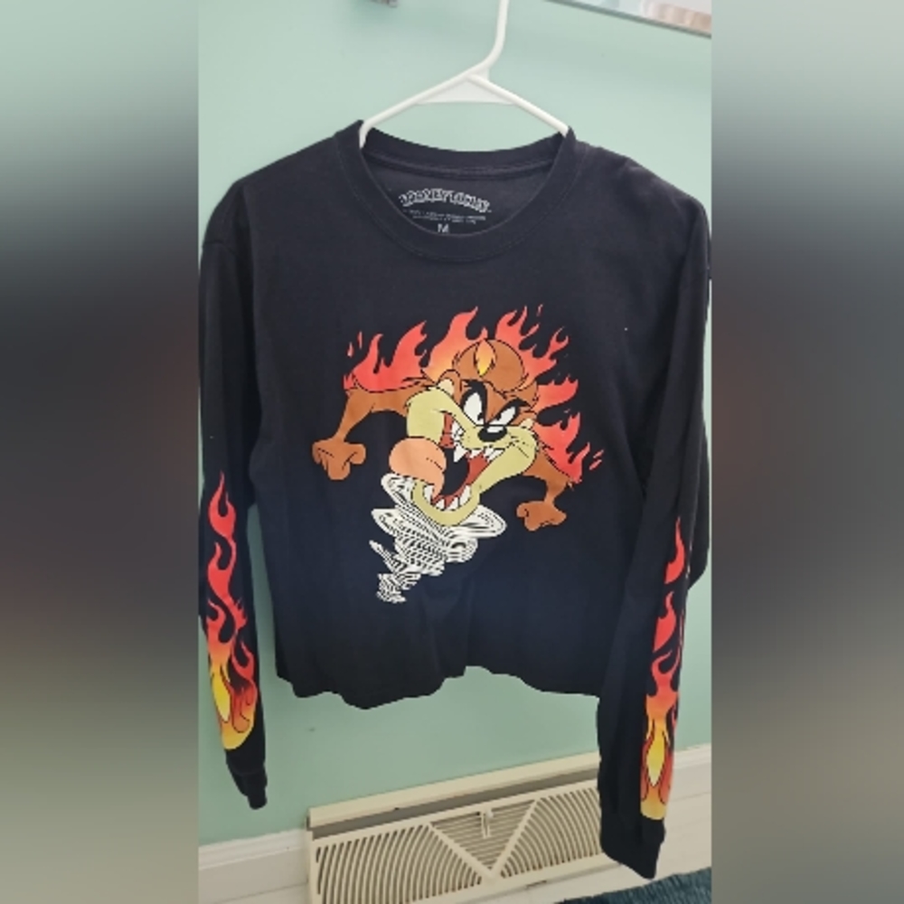 Looney Tunes Tasmanian Devil Cropped Sweatshirt